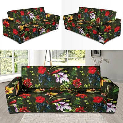 Magnolia Pattern Print Design 02 Sofa Slipcover