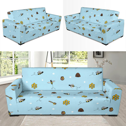 Honey Bee Print Design LKS307 Sofa Slipcover