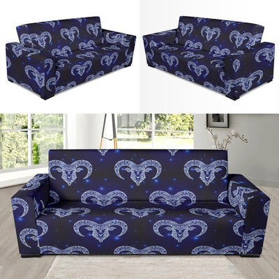 Aries Zodiac Pattern Print Design 01 Sofa Slipcover