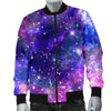 Galaxy Night Stardust Space Print  Men Bomber Jacket