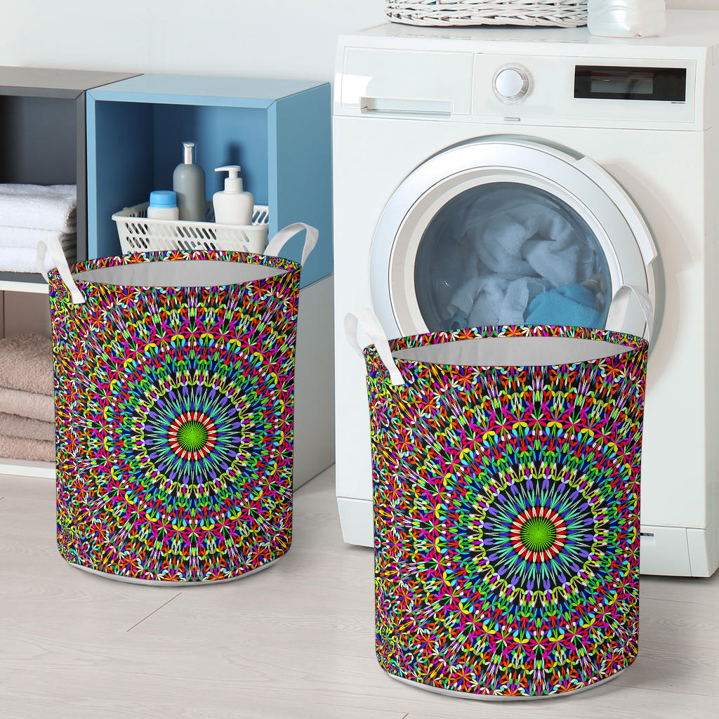 Bohemian Colorful Style Print Laundry Basket