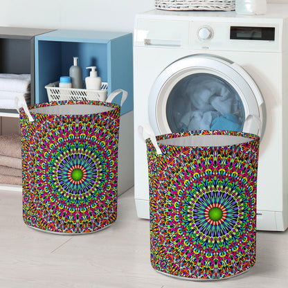 Bohemian Colorful Style Print Laundry Basket