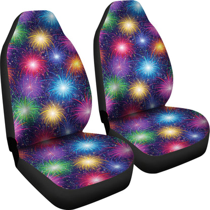 Firework Colorful Print Design LKS301 Car Seat Covers