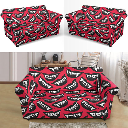 Vampire Lips Print Design LKS305 Loveseat Couch Slipcover