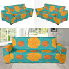 Marigold Pattern Print Design 02 Sofa Slipcover