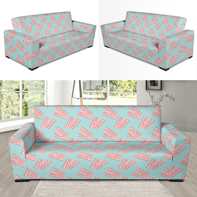 Bacon Pattern Print Design 04 Sofa Slipcover