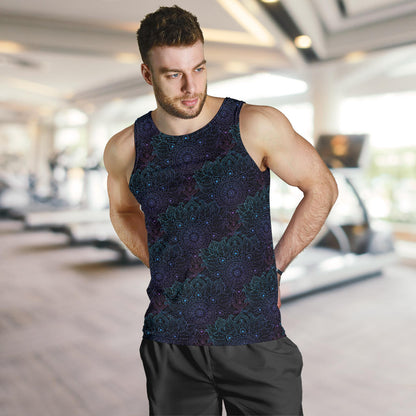 Boho Floral Mandala Men Tank Top
