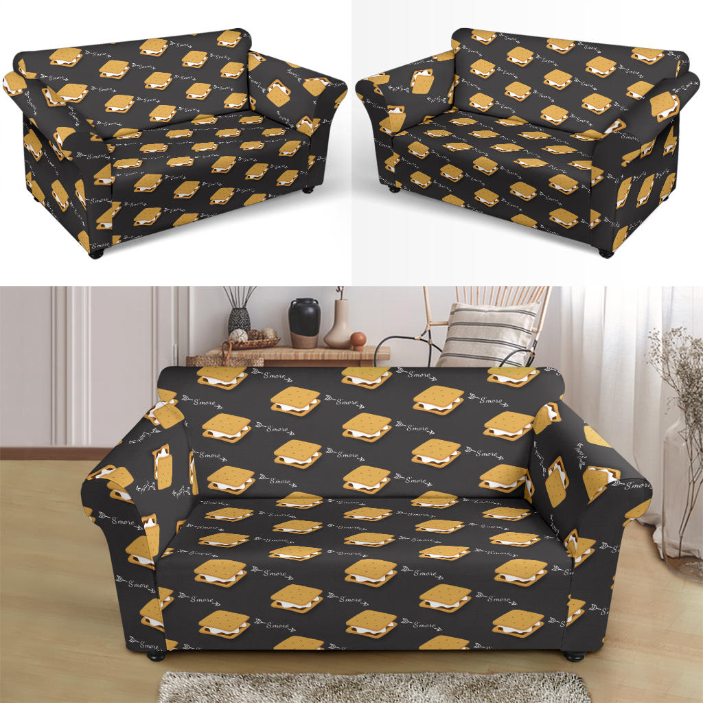 S_Mores Print Design LKS301 Loveseat Couch Slipcover