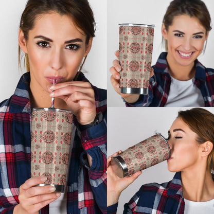 Calendar Aztec Print Pattern Tumbler