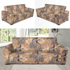 Peacock Pattern Print Design A05 Sofa Slipcover