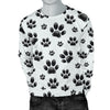 Paw Themed Print Men Long Sleeve Sweatshirt