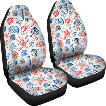 Seashell Print Design LKS307 Car Seat Covers