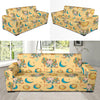 Aries Zodiac Pattern Print Design 03 Sofa Slipcover