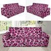 Leopard Pattern Print Design 02 Sofa Slipcover