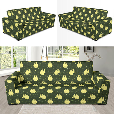 Capybara Pattern Print Design 03 Sofa Slipcover