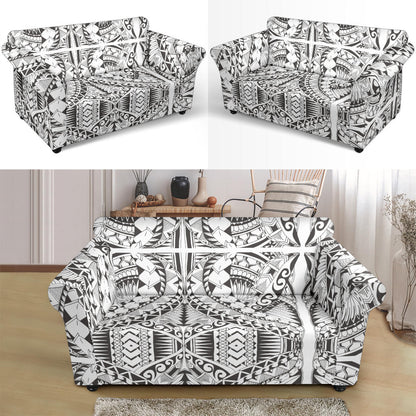 Samoan Style Print Design LKS301 Loveseat Couch Slipcover