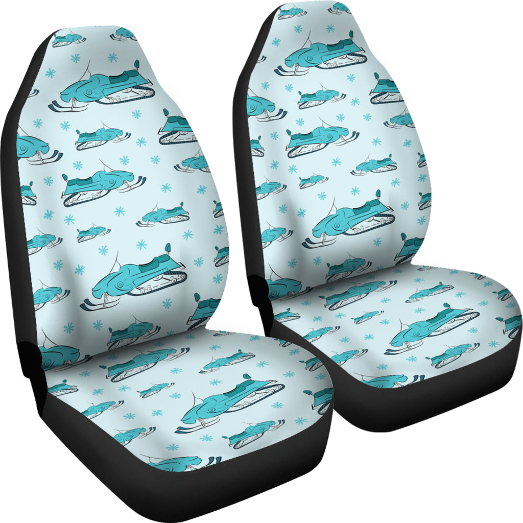 Snowmobile Print Design LKS301 Car Seat Covers