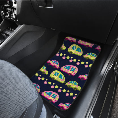 Camper Cute Camping Design No 3 Print Car Floor Mats Front Back