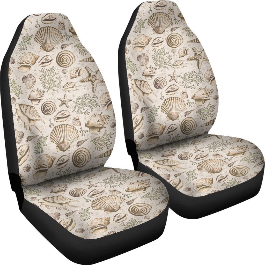 Seashell Print Design LKS304 Car Seat Covers
