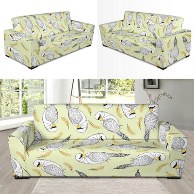 Parakeet Pattern Print Design A03 Sofa Slipcover