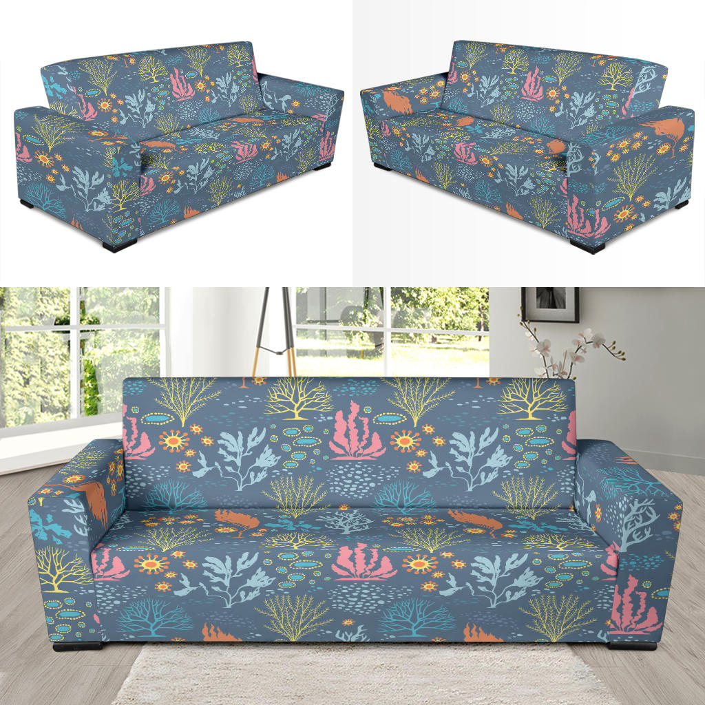 Seaweed Print Design LKS304 Sofa Slipcover