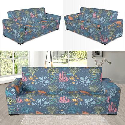 Seaweed Print Design LKS304 Sofa Slipcover