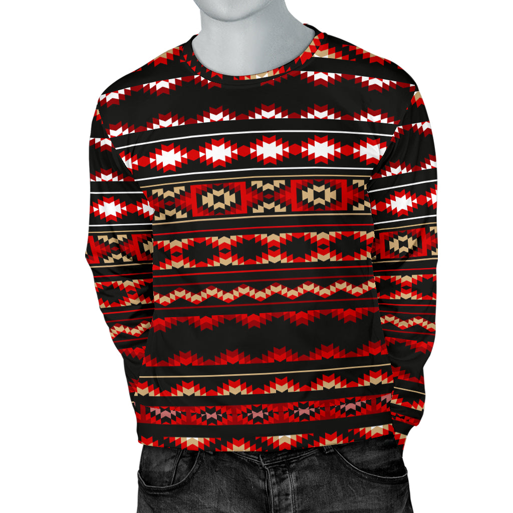Southwestern Themed Men Long Sleeve Sweatshirt