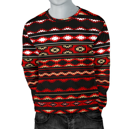 Southwestern Themed Men Long Sleeve Sweatshirt