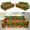 Rastafarian Pattern Print Design A01 Sofa Slipcover