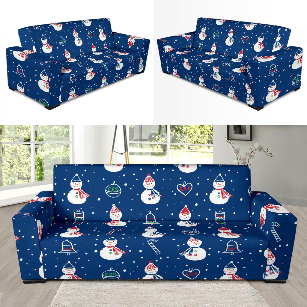 Snowman Print Design LKS306 Sofa Slipcover
