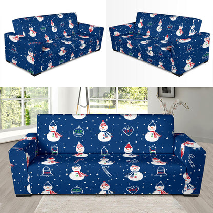 Snowman Print Design LKS306 Sofa Slipcover