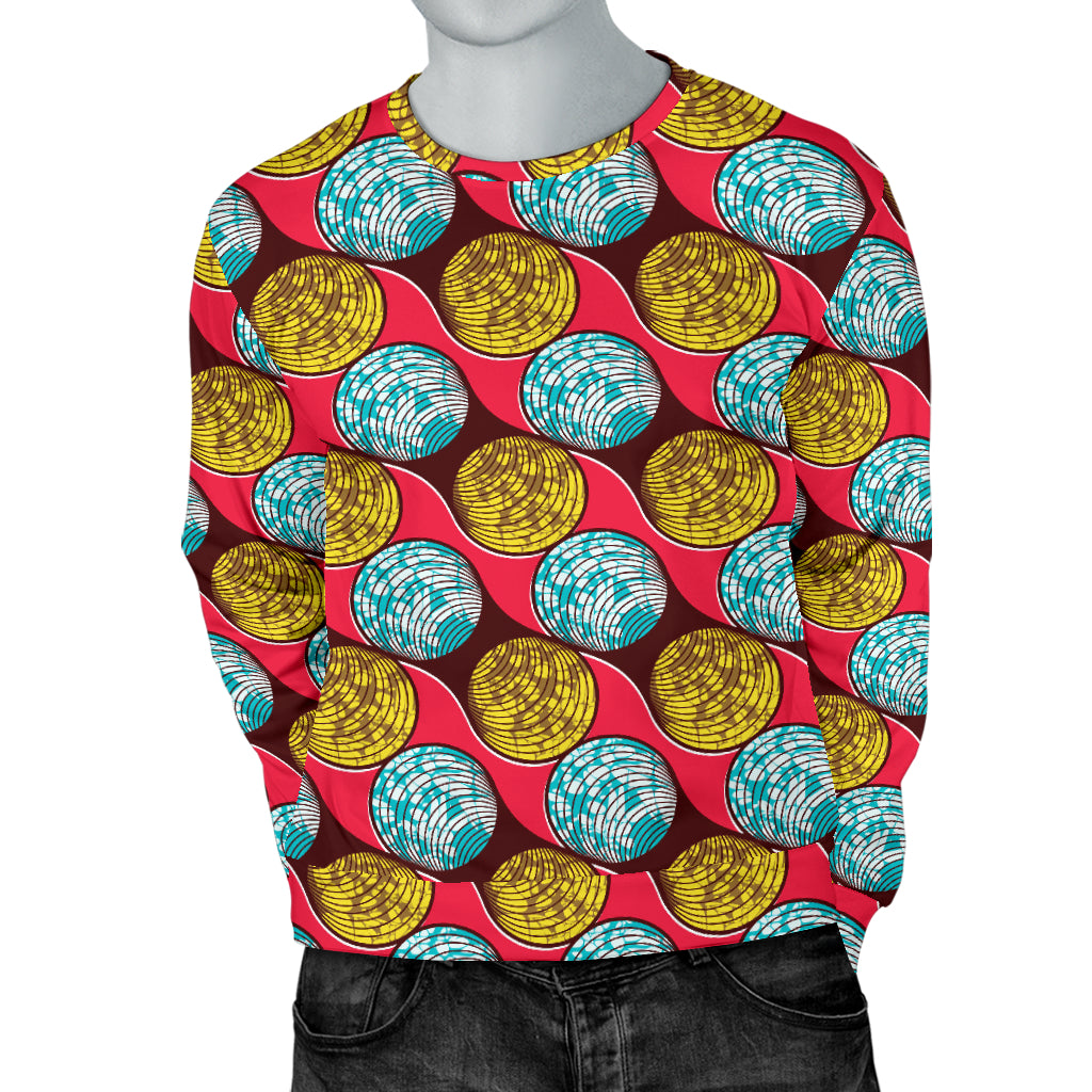 African Fashion Print Pattern Men Long Sleeve Sweatshirt