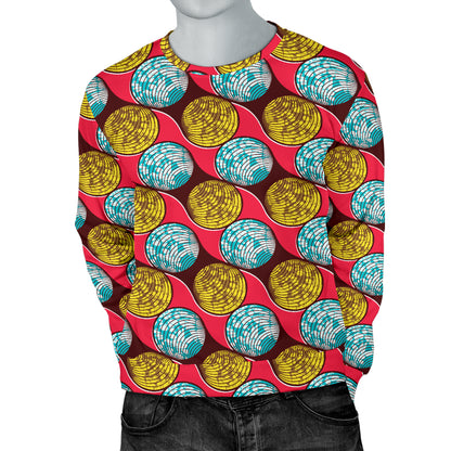 African Fashion Print Pattern Men Long Sleeve Sweatshirt