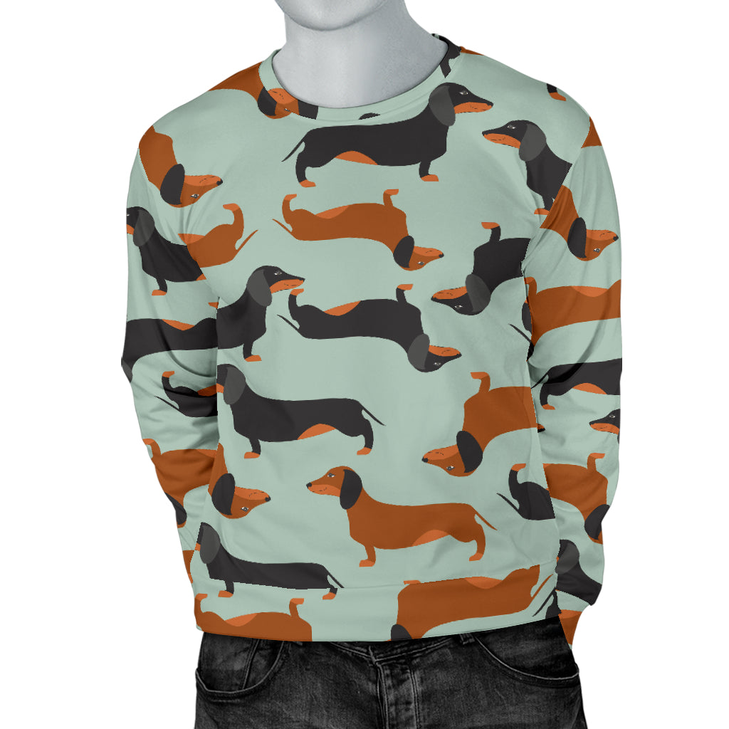 Dachshund Cute Print Pattern Men Long Sleeve Sweatshirt