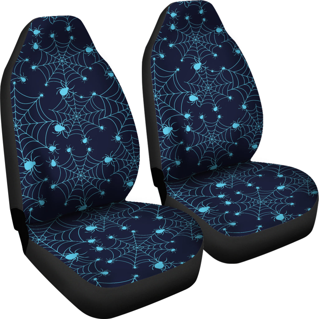 Spider Web Blue Print Design LKS304 Car Seat Covers