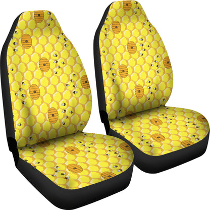 Honey Bee Print Design LKS303 Car Seat Covers