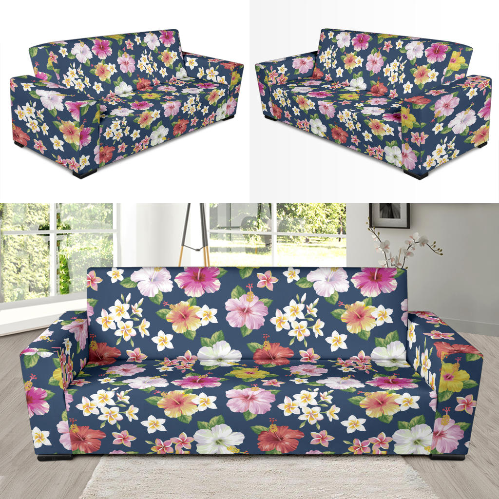 Hibiscus Sweet Print Design LKS304 Sofa Slipcover
