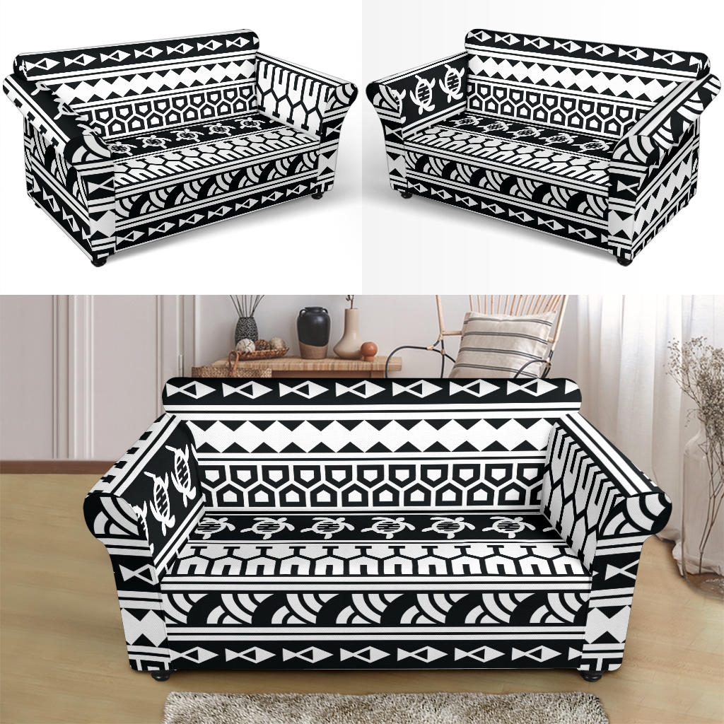 Samoan Pattern Print Design LKS303 Loveseat Couch Slipcover