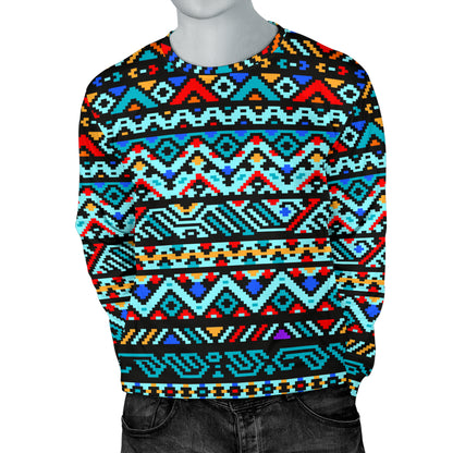 Southwestern Style Men Long Sleeve Sweatshirt