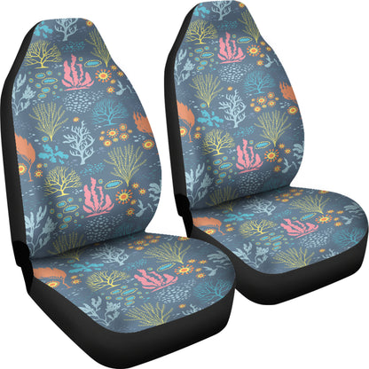Seaweed Print Design LKS304 Car Seat Covers