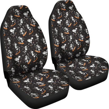 Skateboard With Skeleton Print Design LKS303 Car Seat Covers