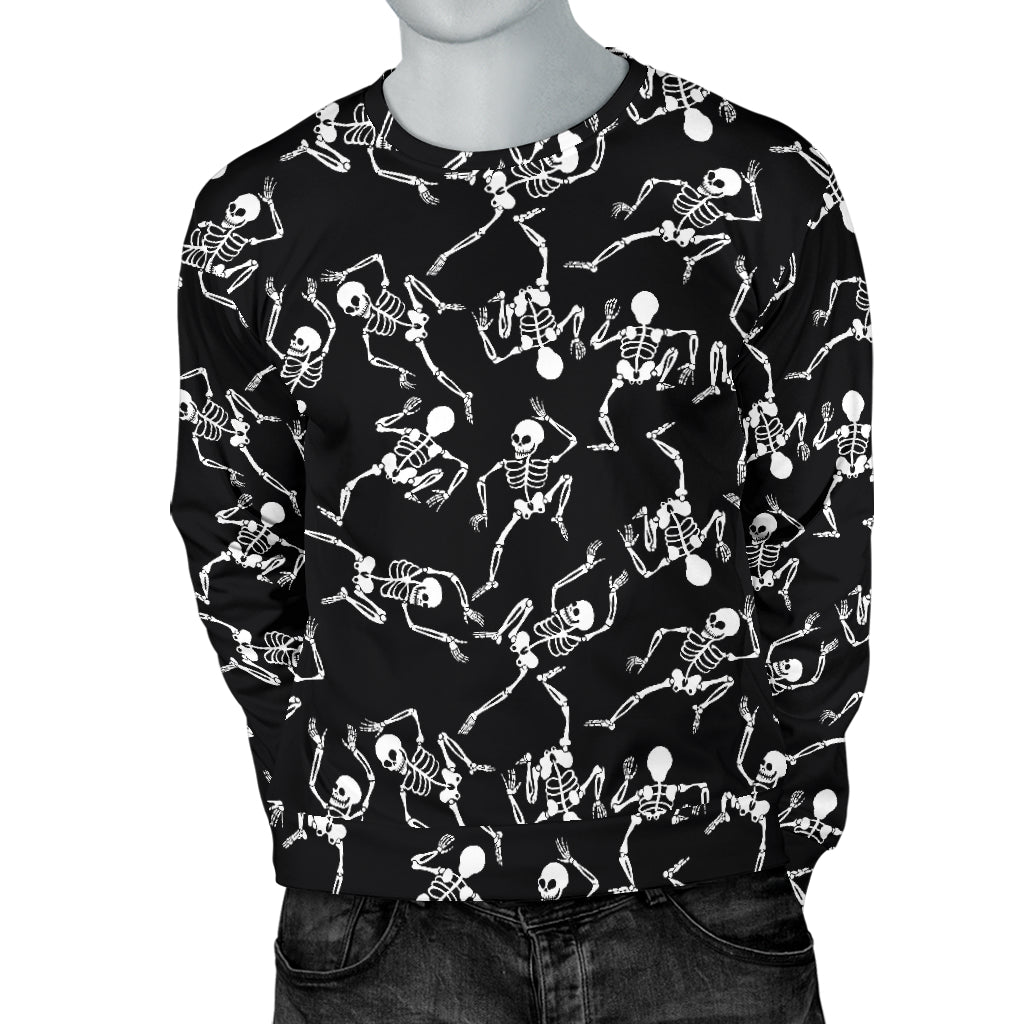 Skeleton Style Print Men Long Sleeve Sweatshirt