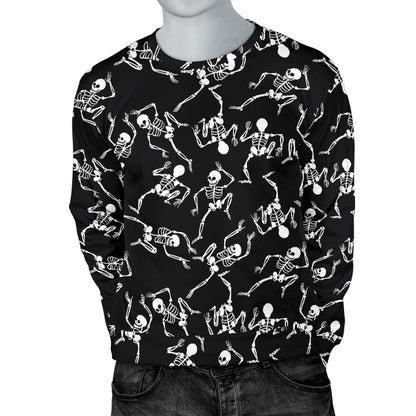 Skeleton Style Print Men Long Sleeve Sweatshirt