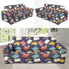 Book Pattern Print Design 01 Sofa Slipcover