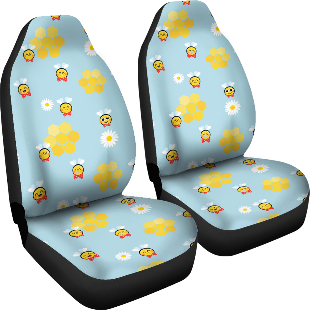 Bee Cute Print Design LKS304 Car Seat Covers