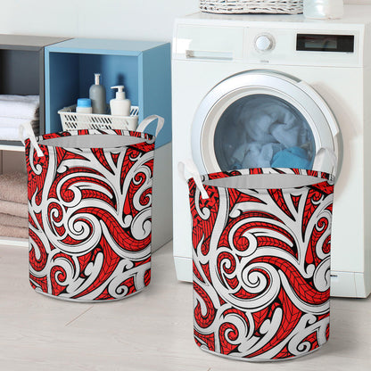 Maori Polynesian Themed Design Print Laundry Basket