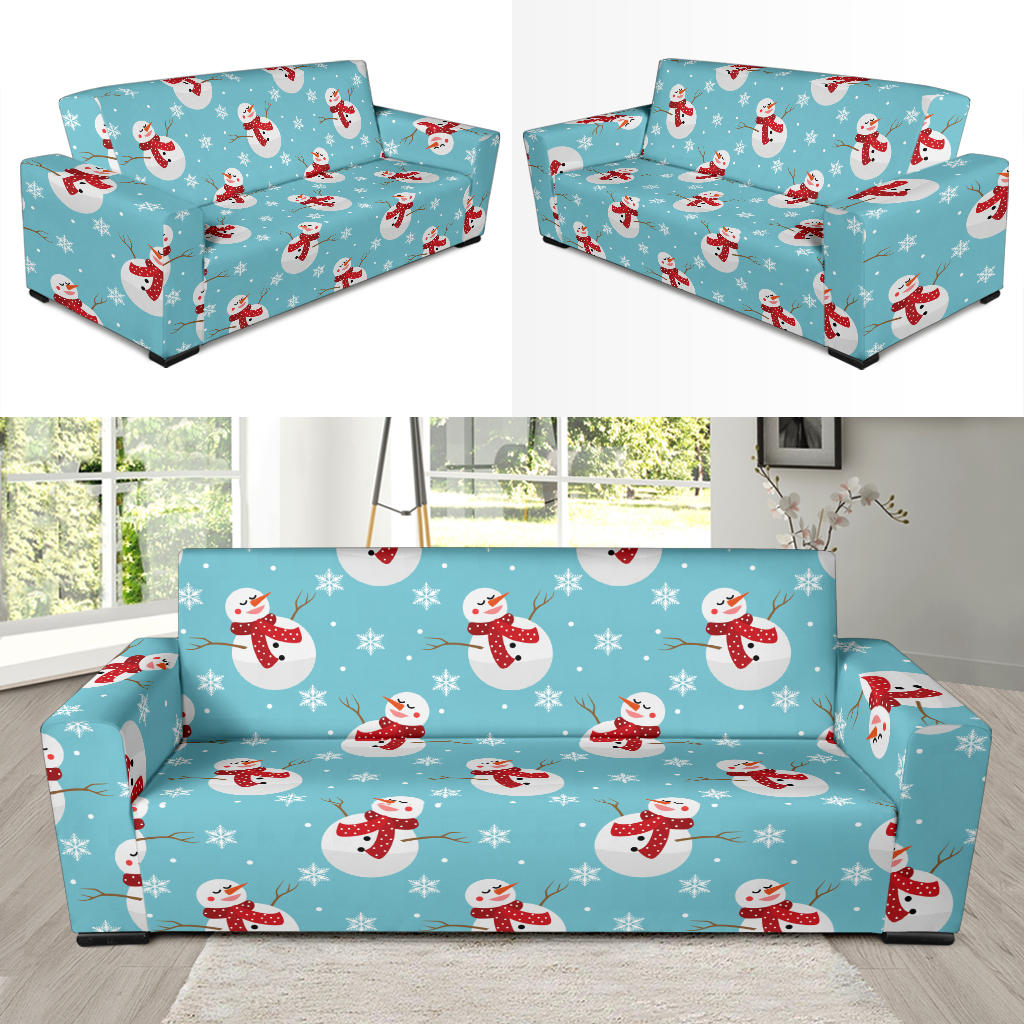 Snowman Print Design LKS304 Sofa Slipcover