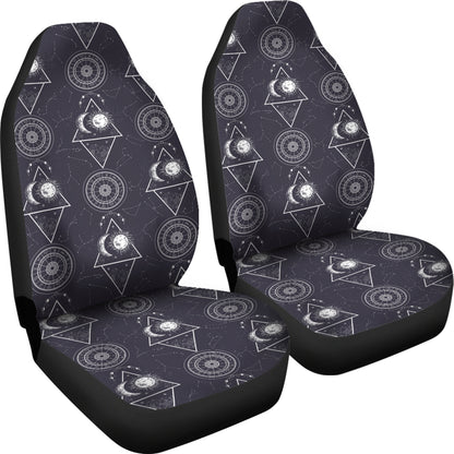 Sun Moon Print Design LKS309 Car Seat Covers