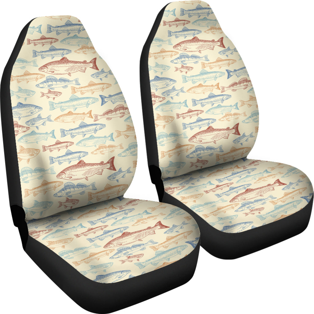 Salmon Fish Print Design LKS302 Car Seat Covers