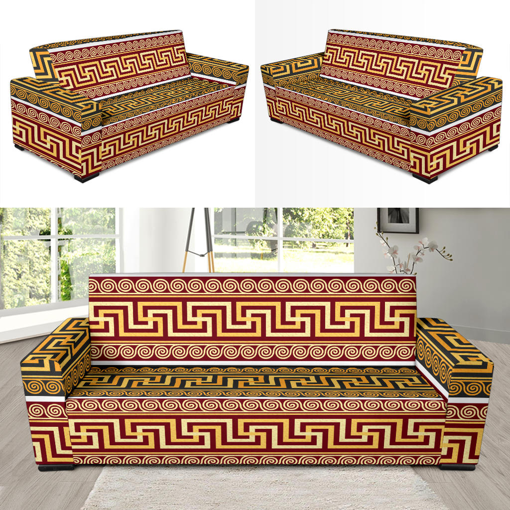 Ancient Greek Pattern Print Design LKS302 Sofa Slipcover